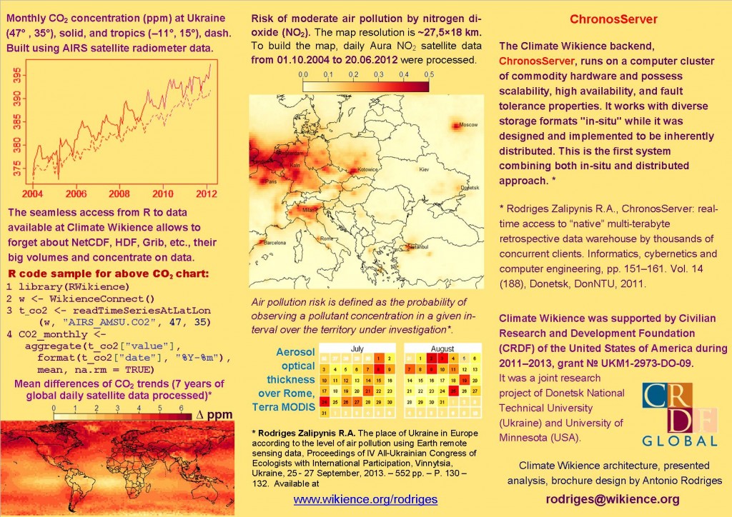 Climate Wikience Brochure