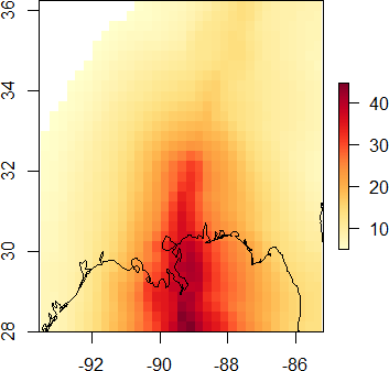 HWind_Hurricane_Katrina_Luisiana_Swath